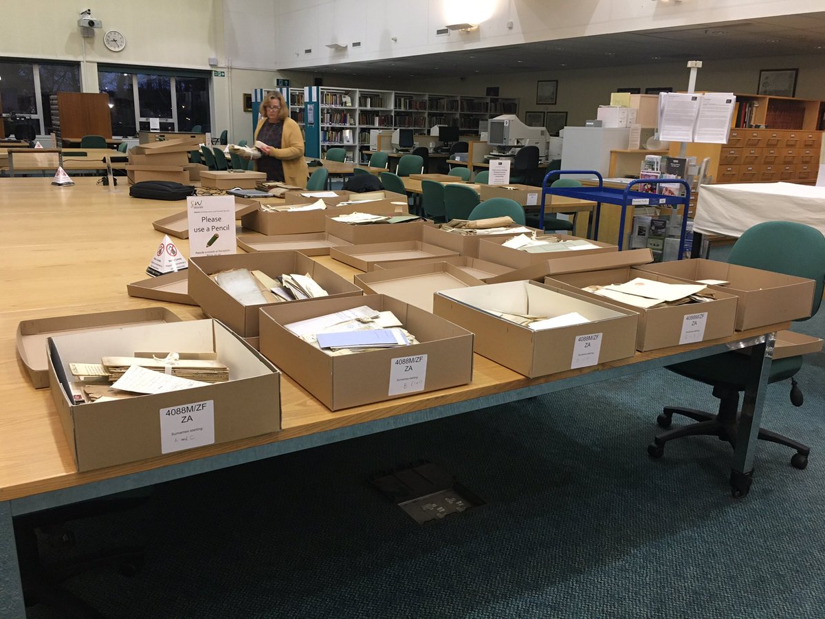 Our @UkNatArchives funded project to catalogue the papers of the Cary family of Torquay is coming to an end. It was great to hold our final workshop @TorquayLib this week. There’s more to do, though, and now some of our great volunteers will take over.