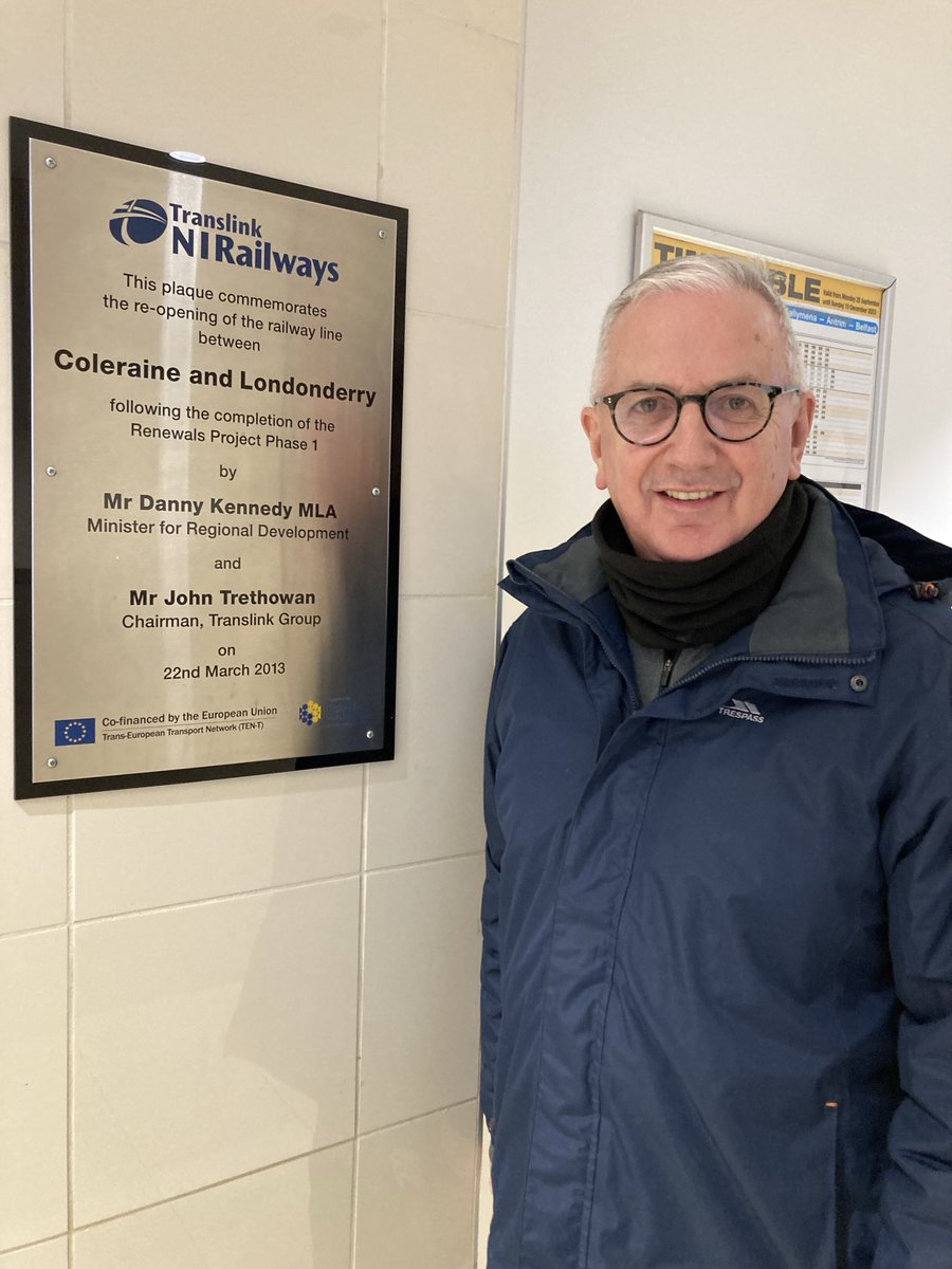 Wonderful to be using this railway line today. Pleased and privileged to have made an important decision to upgrade and retain this line over 10 years ago. ⁦<a href="/uuponline/">Ulster Unionist Party</a>⁩ ⁦<a href="/Translink_NI/">Translink</a>⁩