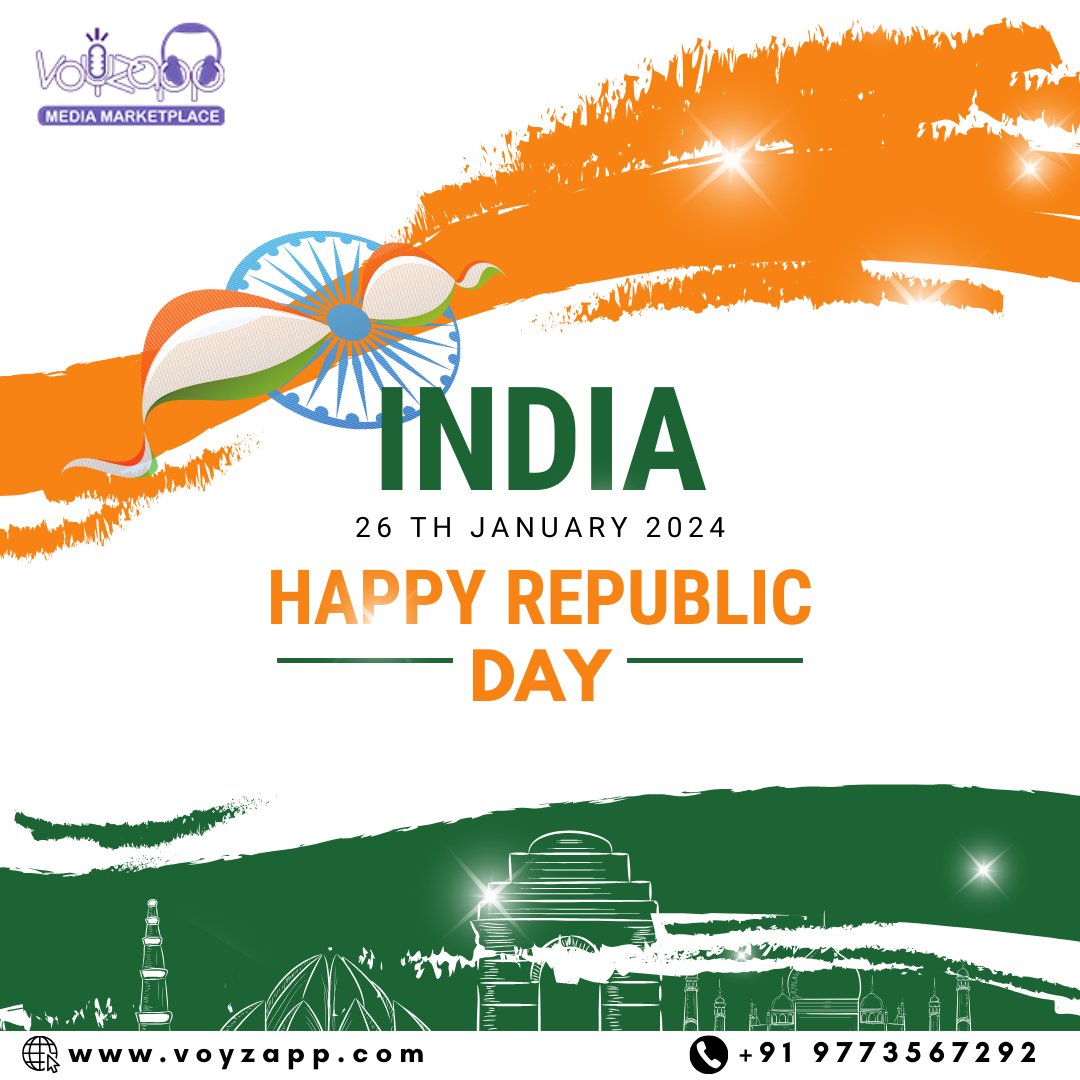 let's remember the sacrifices and dreams that gave birth to this great nation. Happy Republic Day!