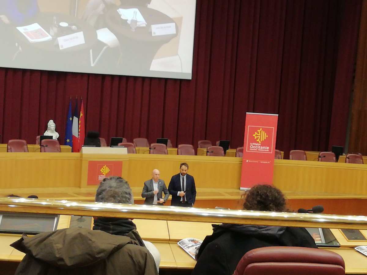 Présentation du nouveau Schéma Régional des Offres de Formations Sanitaires et Sociales à l'hôtel de Région à Toulouse.
<a href="/Occitanie/">Région Occitanie</a>
4 axes définis concernant l'orientation en amont des formations, les dispositifs de formation, la réussite des apprenants et l'évaluation.