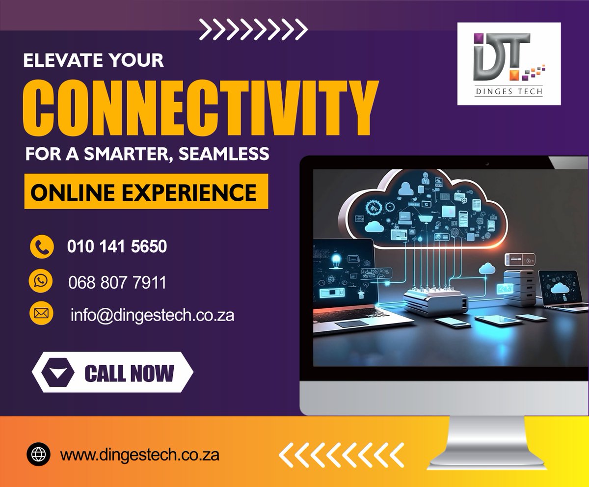 DingesTech's tweet photo. At Dinges Tech, we transcend traditional customer service, redefining tech experiences through exceptional internet solutions, seamless VoIP, uncapped WiFi, and premium web hosting. Enhance your connectivity and online presence with us.

Web: https://t.co/9NipiqD00t

#dingestech https://t.co/5ekknh1Ktu