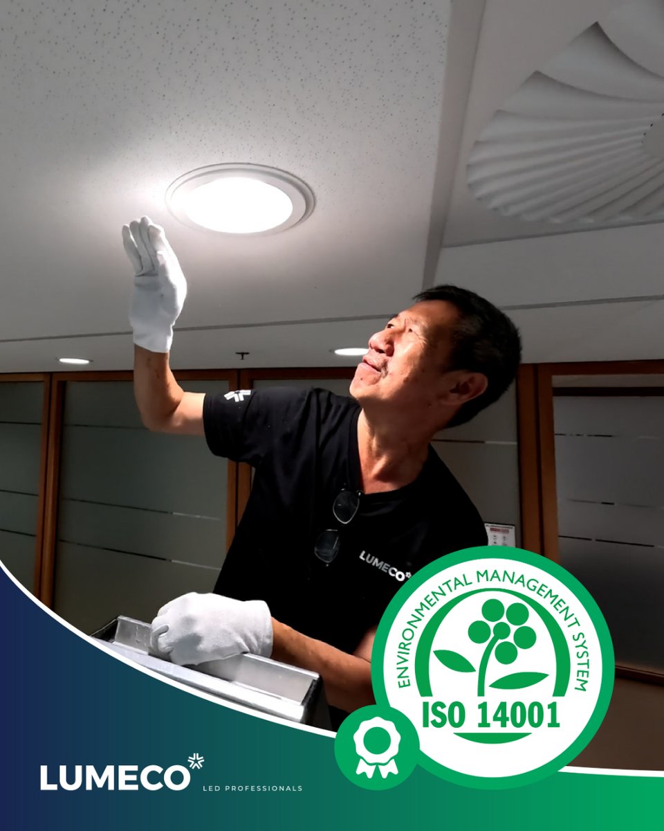 Door onze voortdurende inzet voor duurzaamheid en milieubeheer is Lumeco ISO 14001 gecertificeerd! We blijven streven naar een groenere toekomst en zijn ontzettend trots op deze mijlpaal. 💡

#led #iso14001 #duurzaamheid