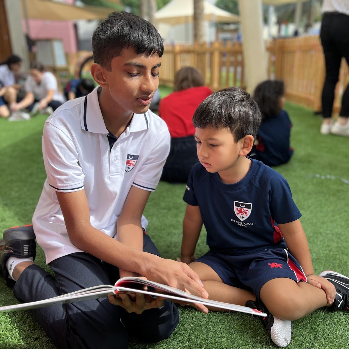 DwightSchoolDXB's tweet photo. Our Grade 8 students have been sharing their love of reading with our KG1 and KG2 students during their Reading Buddy sessions.
#SparkOfGenius #DwightSchoolDubai #IB #DwightDifference https://t.co/gpTPE0ovvg