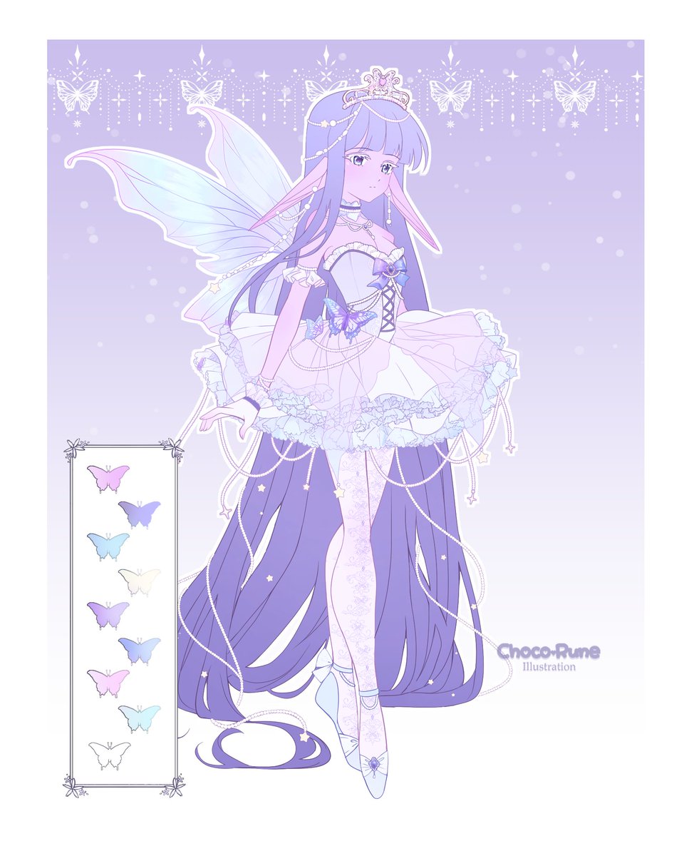 ChocoRune1's tweet photo. Sugarplum fairy adopt is still availabke as well! 
You can support 2 artists by purchasing her, me and @LWaterbell 💜 https://t.co/fq21YSXKXa