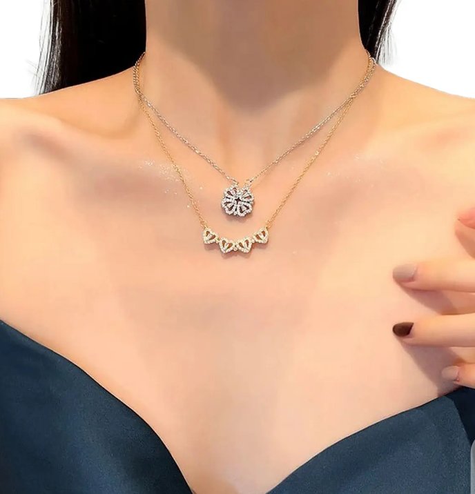zayan_016's tweet photo. Magnetic clover Necklace [ORDER FOR DM ME]#BBB24 #yousralkh #BBBB24 #beautiful #necklace #girls #products https://t.co/xvqKvEVNt4