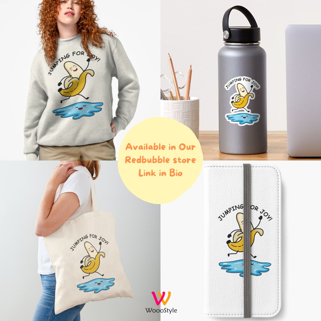 wooostyle's tweet photo. 'Jumping in Joy'!🍌

Redbubble: https://t.co/VtrnUJhlnu
TeePublic: https://t.co/m3zO7Jr9eY

#findyourthing  #banana #kawaii #joyful #happyday #Stickers #art #print #apparel #Mugs #healthylifestyle #healthyfood #Wednesdayvibe https://t.co/DspIO90Xty