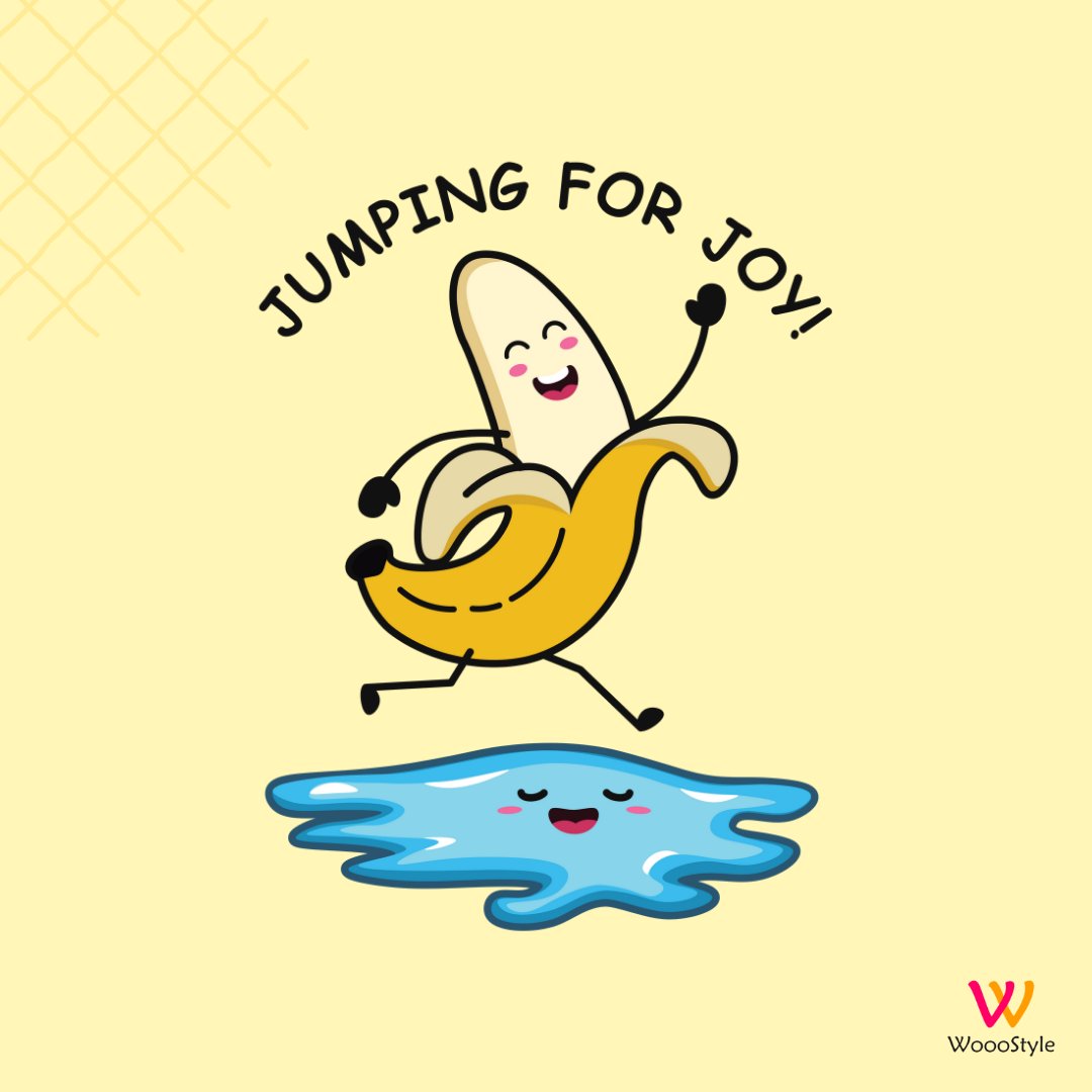 wooostyle's tweet photo. 'Jumping in Joy'!🍌

Redbubble: https://t.co/VtrnUJhlnu
TeePublic: https://t.co/m3zO7Jr9eY

#findyourthing  #banana #kawaii #joyful #happyday #Stickers #art #print #apparel #Mugs #healthylifestyle #healthyfood #Wednesdayvibe https://t.co/DspIO90Xty