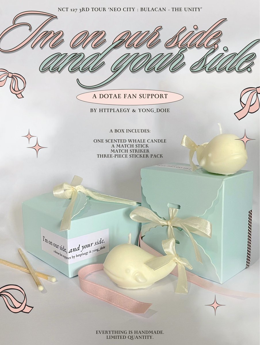 httplaegy's tweet photo. ‧₊˚ ✩ I’m on our side, 𝘢𝘯𝘥 𝘺𝘰𝘶𝘳 𝘴𝘪𝘥𝘦 🐋🩵
 — a DoTae fansupport by httplaegy &amp; yong_doie

You know how whales have so much significance between the two, right?‧₊˚

I will be giving away Whale Scented Candles this 21st of January. 🤍

#NEOCITY_THE_UNITY_in_BULACAN https://t.co/rc5mdHkZcA