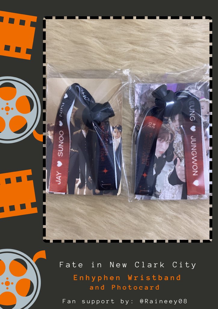 #ENHYPEN fan Project

Wristband and photocard freebie by @Raineey08

Mechanics:
♡like &amp; rt (follow optional)
♡1:1 ratio | 100 pcs only
♡open for trades 
♡exact location and time tba
♡show proof on dday

 #FATE_IN_NEWCLARKCITY