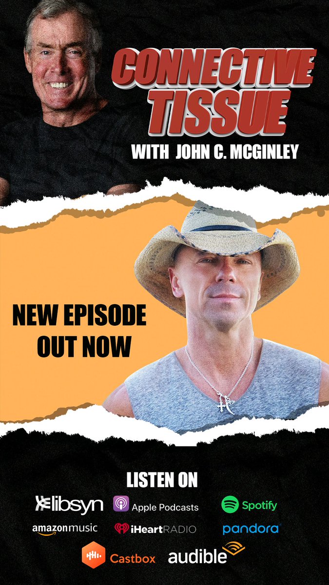 🚨 New podcast alert! 🚀 Don't miss out on @Johncmcginley exciting new episode dropping TODAY featuring the amazing @kennychesney as his special guest! 🎙️🎵 Check it out ASAP! 🎧✨ Listen Here
linktr.ee/connectivetiss…
#ConnectiveTissue #KennyChesney #JohnCMcGinley 
@noshoesnation