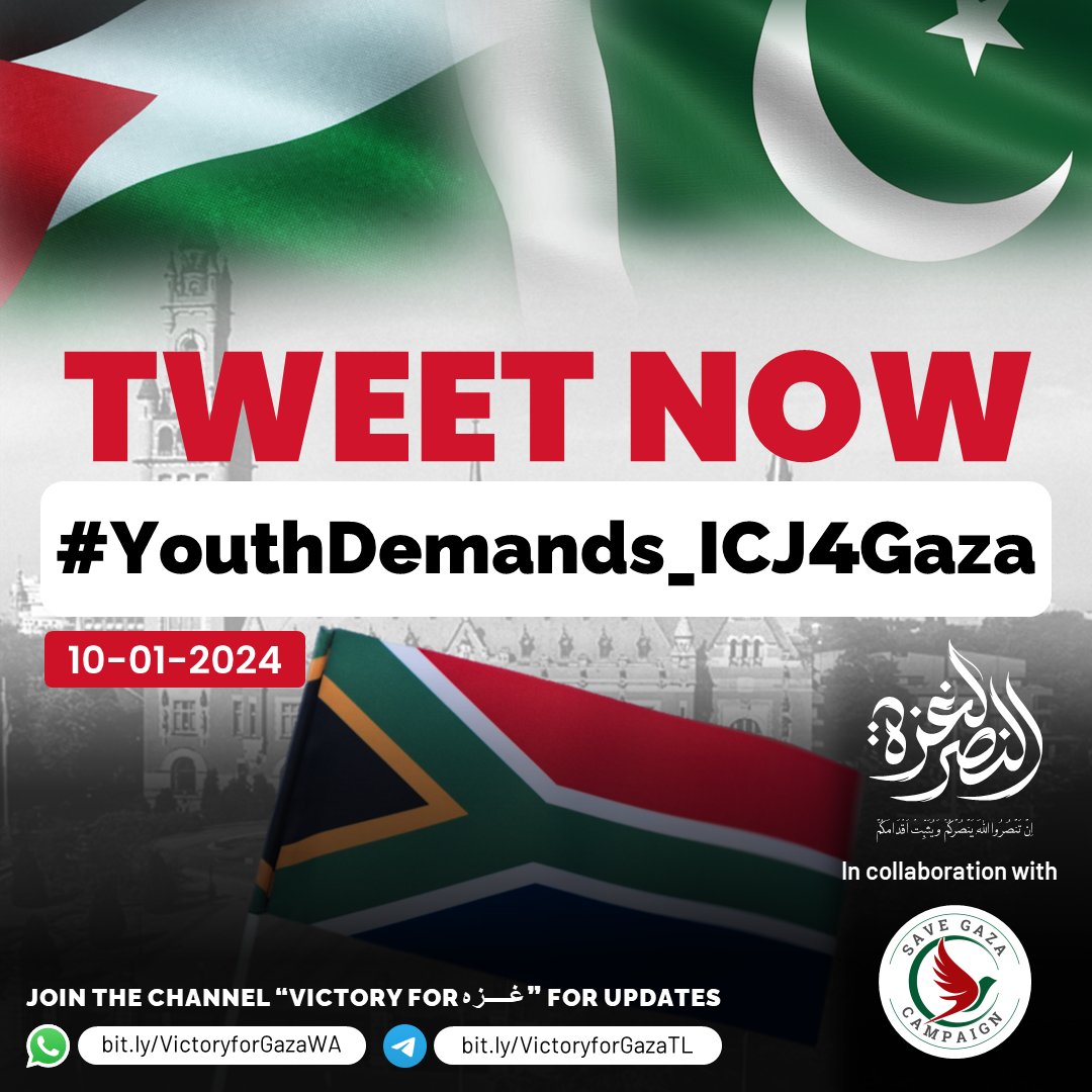 Jamiattalibatpk's tweet photo. 🛑 HASHTAG RELEASE: 🇵🇸 #YouthDemands_ICJ4Gaza https://t.co/hQcwzxovSu