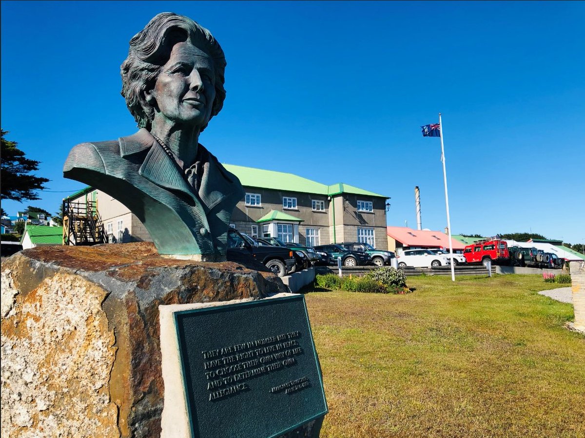 FalklandsGov's tweet photo. 10 January is a very special day in #Falklands where we celebrate Margaret Thatcher Day. On this day in 1983 Thatcher received the honorary freedom of the #Falklands https://t.co/6S6oDXaTjH