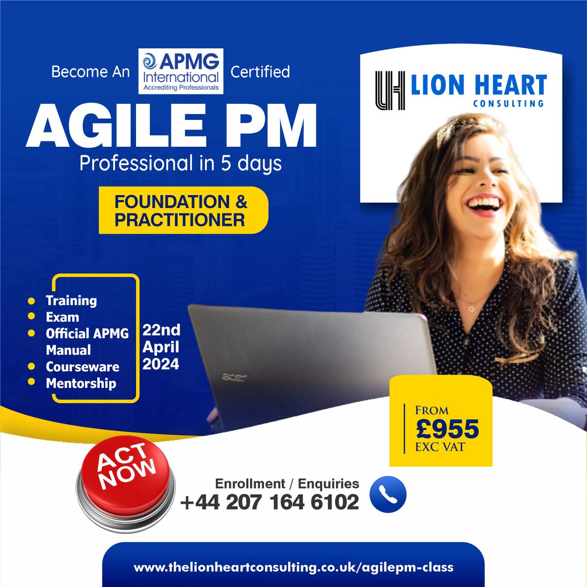 20% discount available on a first come basis

✨ Sign up here: thelionheartconsulting.co.uk/agilepm-class/
📞 +44 (0)20 7164 610

#agile #agile #agiletraining #agilepm #prince2 #prince2agile  #projectmanager #projects #businessanalyst #agilecoach #job #cv #productowner #softwareengineer