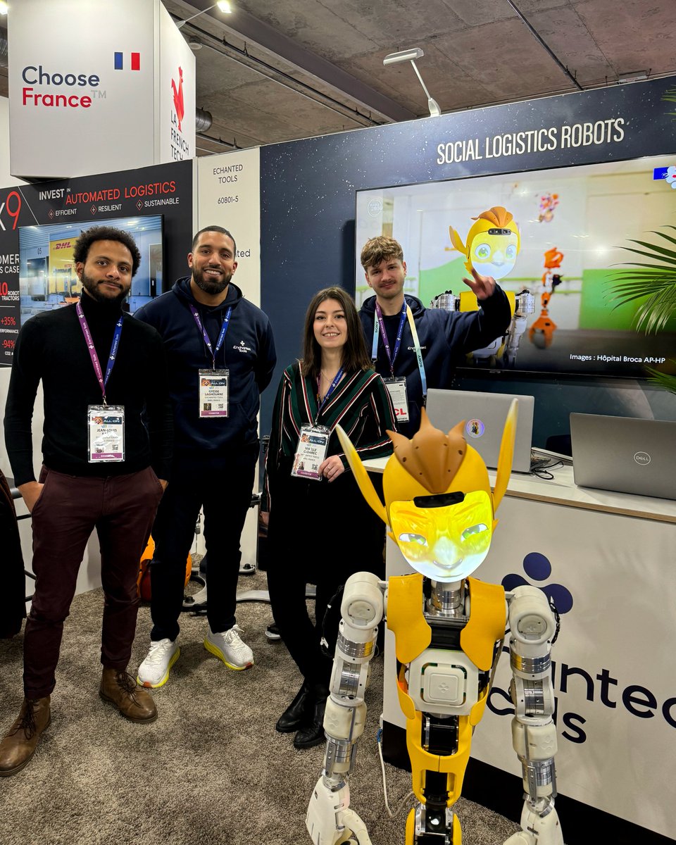 EnchantedTools's tweet photo. 🚀 Let's go for #CES2024!
Day 1 was crazy 🤯 — Come and discover our Mirokaï robots 🤖 in action. Take a look, our team can't wait to meet you!🤗

→ WHERE TO FIND US?
📌 STAND 60801 • Eureka Park

#CES24 #CES #Mirokaï #Robots #Robotics #innovation #Frenchtech https://t.co/xcof7iqNdz