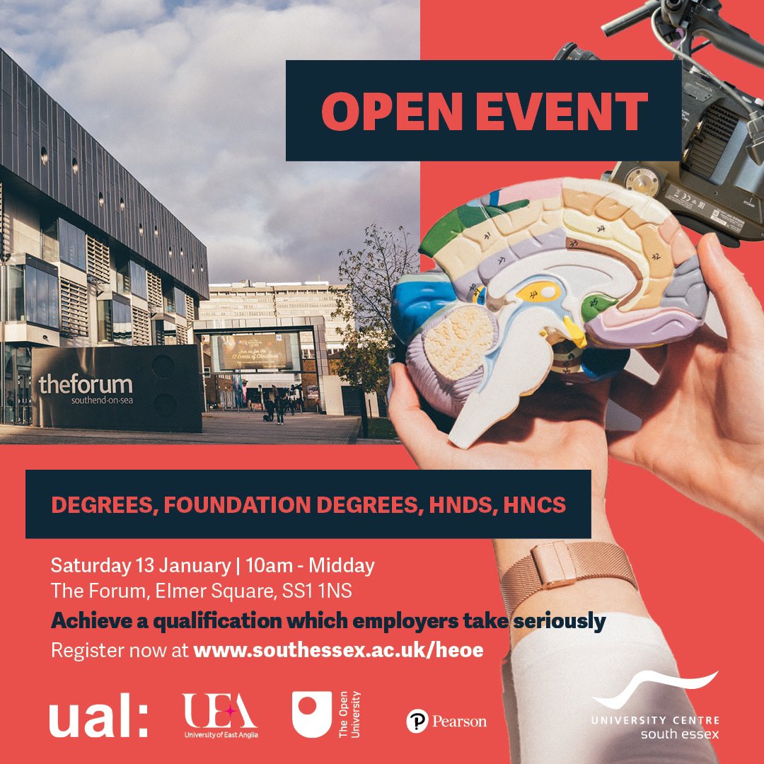 This Saturday! 

Sign up here:
southessex.ac.uk/events/open-ev…