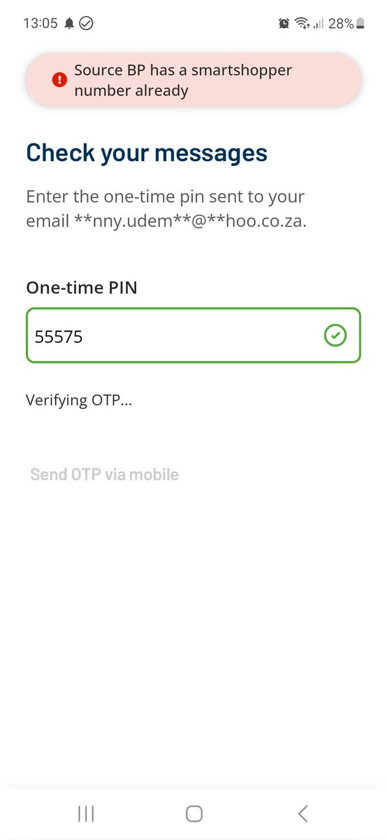DonnyUdeman's tweet photo. @PicknPay I am trying to login to my pick n pay app and keep getting this error and when I try resetting password it's all blank. https://t.co/aMHXyBde1j