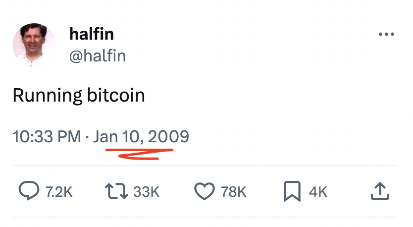 The Bitcoin Historian tweet media