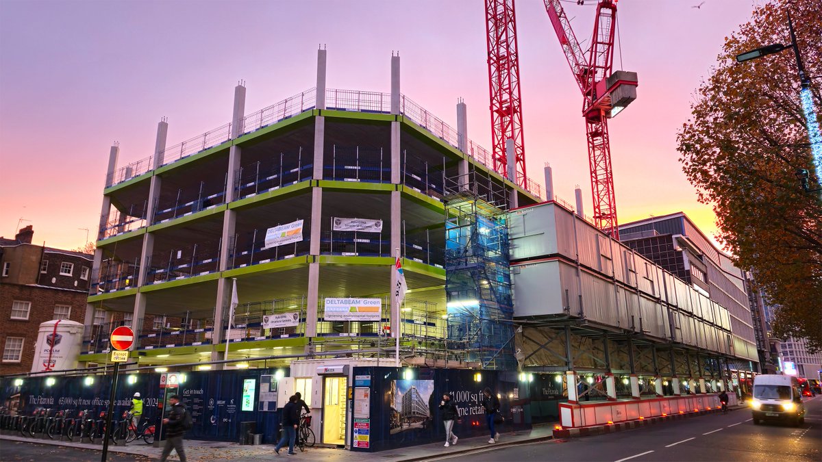 Construction is in full flow for the Fitzrovia W1, a 6-storey mixed-use hybrid frame development in the heart of central London. Appointed by @kiergroup as design & build contractor, PCE has implemented its HybriDfMA Frame System for structural delivery. pceltd.co.uk/news/construct…