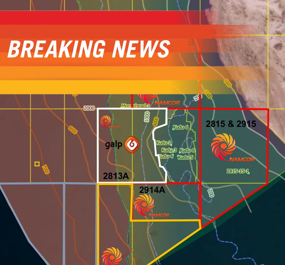 Breaking News!

NAMCOR, in partnership with Galp and Custos, is thrilled to announce a significant oil discovery in the Mopane-1X well, offshore Namibia!

This marks a momentous step in the Namibian oil and gas journey.  

Stay tuned for more updates!

#OilDiscovery 
#Mopane1X