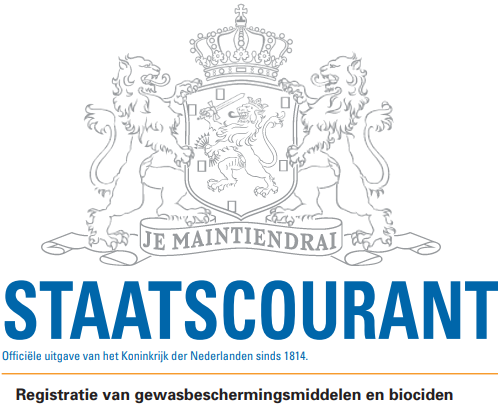 De registratie van #gewasbeschermingsmiddelen en #biociden week 1; zie de #Staatscourant: zoek.officielebekendmakingen.nl/stcrt-2024-723…