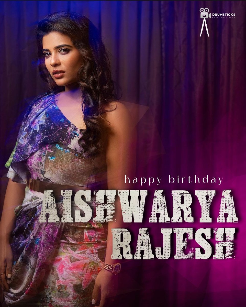 Happy birthday @aishu_dil ! May your day be filled with joy, and wonderful surprises! #HBDAishwaryaRajesh