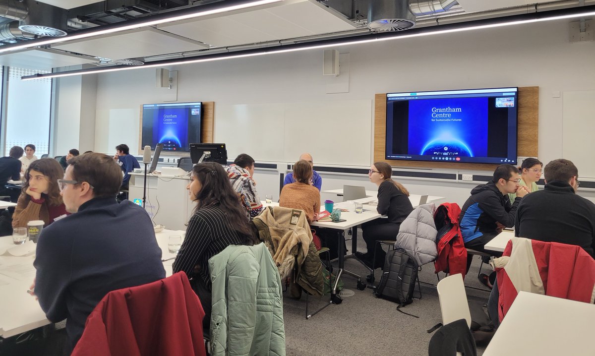 granthamcsf's tweet photo. Our first induction day for the new cohort of Grantham Scholars is in full swing! We have 33 students in this cohort (our biggest cohort yet!) and we're really excited to support their fantastic sustainability research 🌱 https://t.co/CBP841ST49