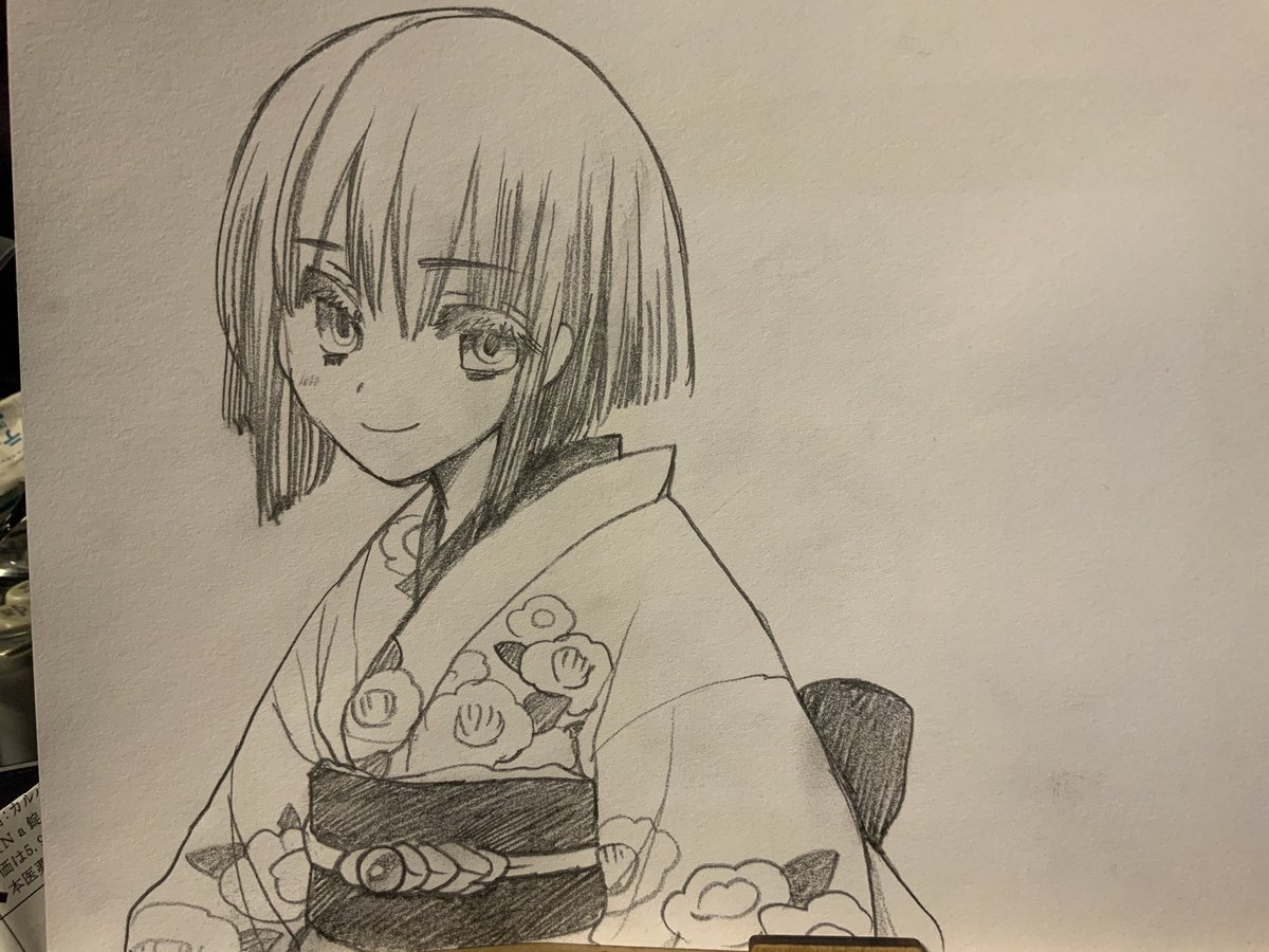 「鉛筆絵が出てきたので写真から抽出してちょいちょいといじったりした 」|影崎由那@5/5コミティア144た-07aのイラスト