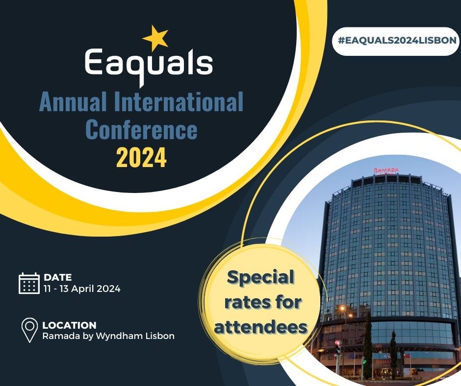 Eaquals's tweet photo. This year's #EaqualsConference will be held at the Ramada by Wyndham Hotel in Lisbon, where attendees enjoy exclusive rates🌟 Click the link to access the promo code and book your stay at special rates: https://t.co/B2pkU0QhEC

#Eaquals2024Lisbon #Eaquals https://t.co/2FmMMj1lz0