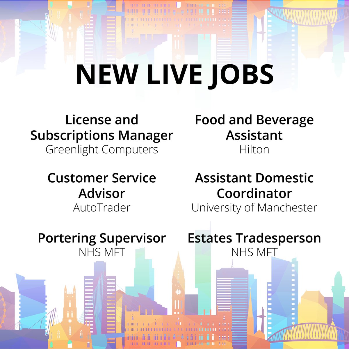 JobsinMCR's tweet photo. Some fantastic employers are looking for YOU!

Could this be your chance to start something new?

Get applying, with JIM!
Link below 🔗
https://t.co/pBihopq5xd

#jobalert #jobhunt #hiring #manchesterjobs https://t.co/v6YkUNVW7C