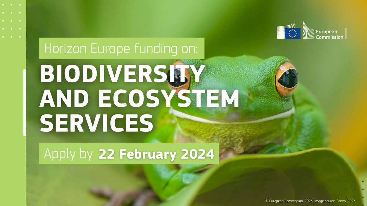 📢 The #HorizonEU 2024 calls for proposals are open with € 111 million available to fund research on:
✅ Dependence on #EUPollinators
✅ Digital solutions #ForNature
✅ #NatureBasedSolutions
✅ #InvasiveAlienSpecies
... and more!

Apply by 22 February👉 europa.eu/!MrmrHx