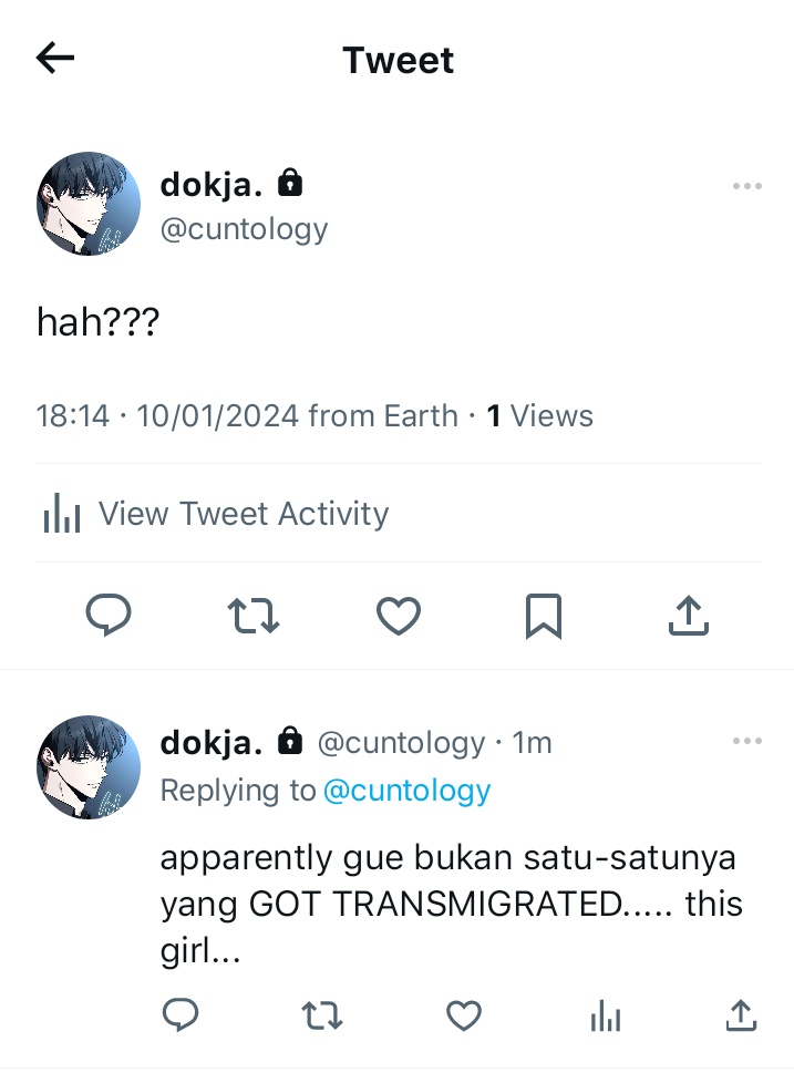 entpkeren's tweet photo. #joongdok #haremja prompt au.
wherein the clueless dokja cuma begadang buat namatin game otome stress tapi malah transmigrasi ke karakter minor gay rival yang bakal meninggal ngga lama setelah cerita dimulai, terus dia found out kalo ada orang lain yang ikut transmigrasi. https://t.co/IzA0mLsaVV