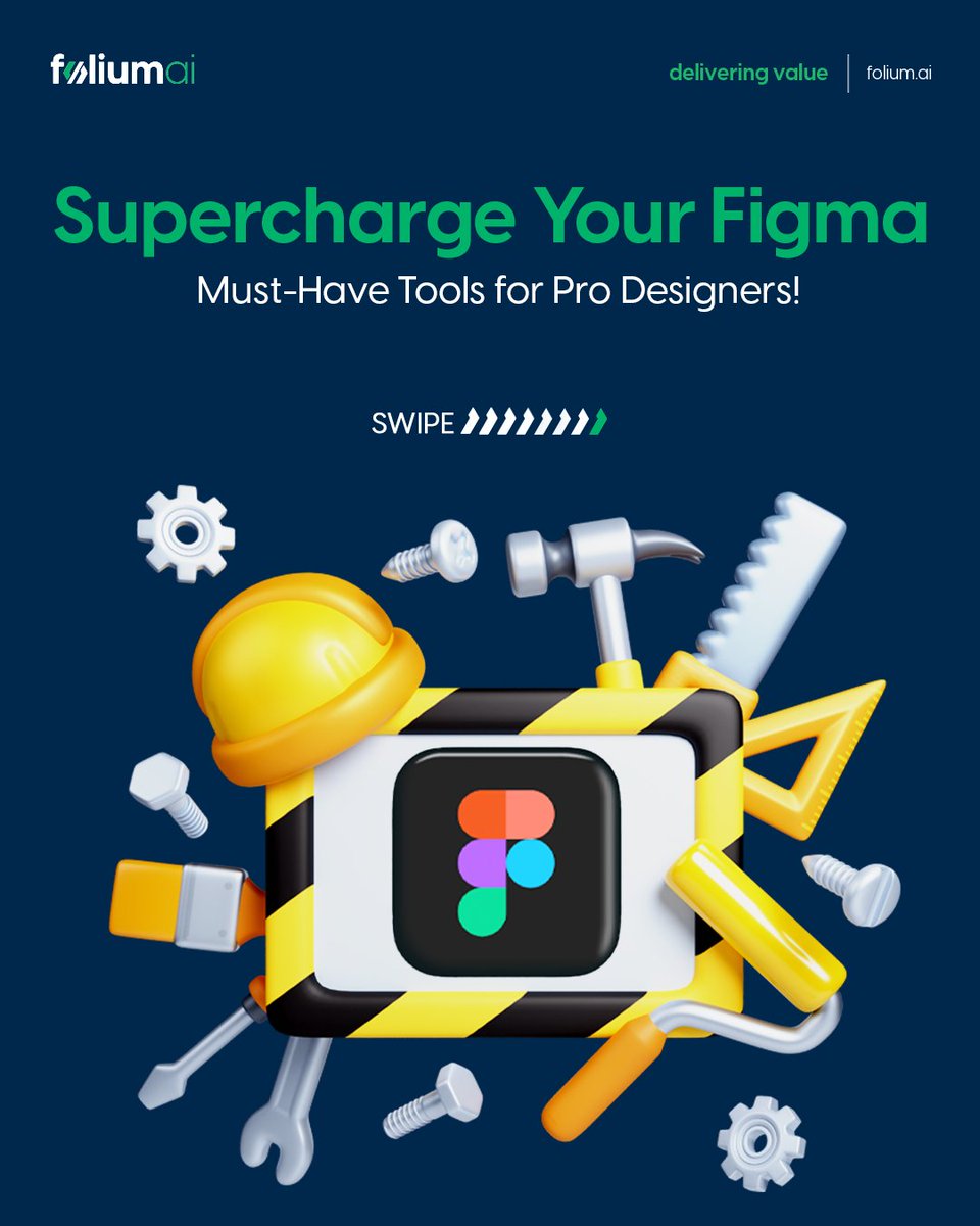 foliumAI's tweet photo. Elevate your Figma game with these essential tools! 🚀

From seamless vector logos to dark mode magic, unlock the power of design with our must-have plugins. Dive into creativity and streamline your workflow. 🎨

Follow us for more tips! 💡

#foliumai #figmapro #tech #designtool https://t.co/6PhHfuuv9v