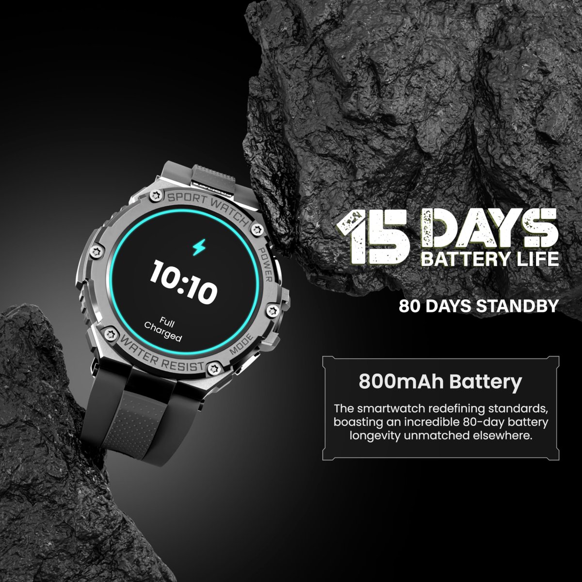 GurkiranSingh12's tweet image. Promate's XWatch-R19, a rugged smartwatch with an 80-day battery life, is now available in India for just Rs 5,999. #Promate #XWatchR19 #Smartwatch #Tech