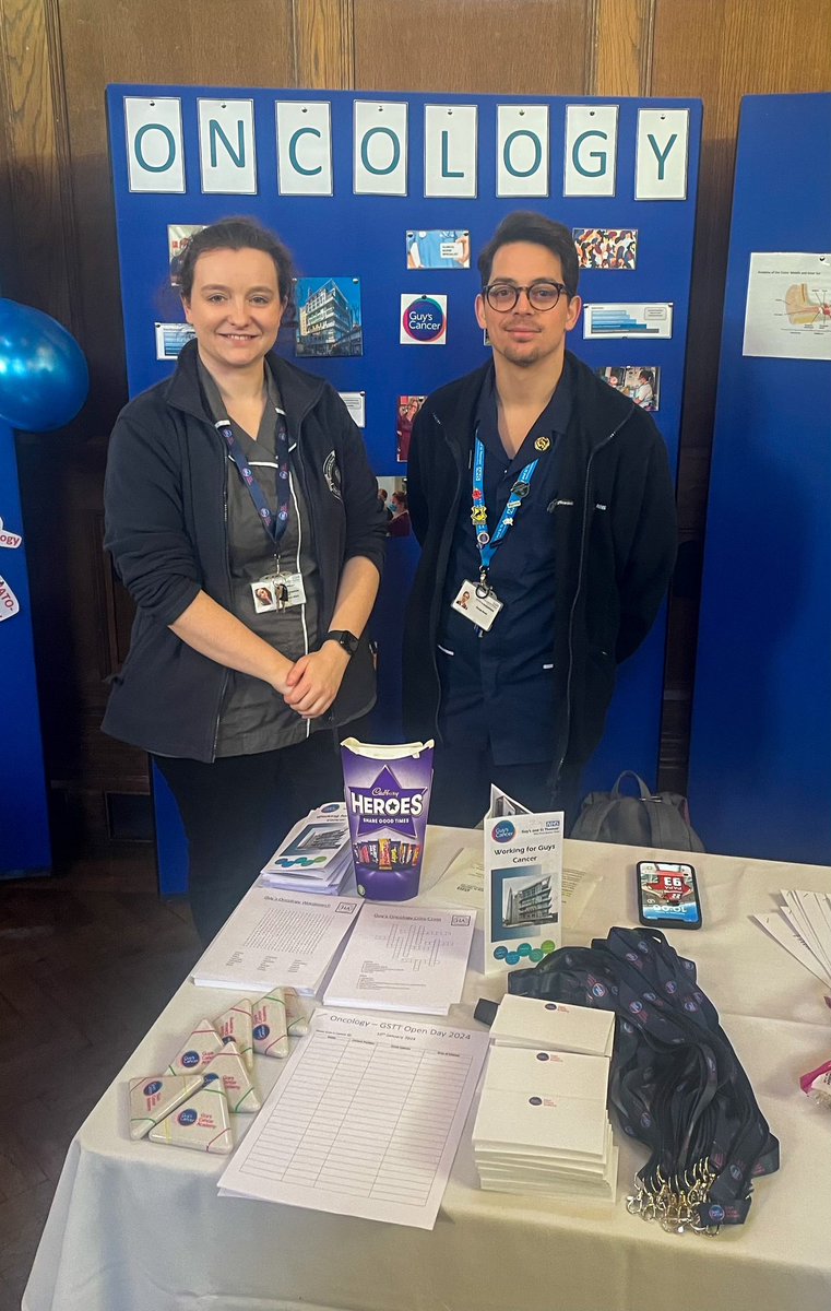 Very excited to be part of the open day to promote nursing opportunities at @GSTTnhs and have the chance to speak with so many nursing students and newly qualified nurses! @RosieEms242 @charlieeleger #nursing #cancer #recruitment