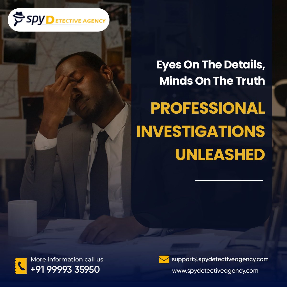🕵️‍♂️ Professional Investigations Unleashed! 🌐 Our team is dedicated to meticulous investigation, leaving no stone unturned. Trust us to unravel the mysteries and bring clarity to your situation.🕵️‍♀️🌟 Contact Us🤝 🌐 spydetectiveagency.com #Detective #SPY #Investigation