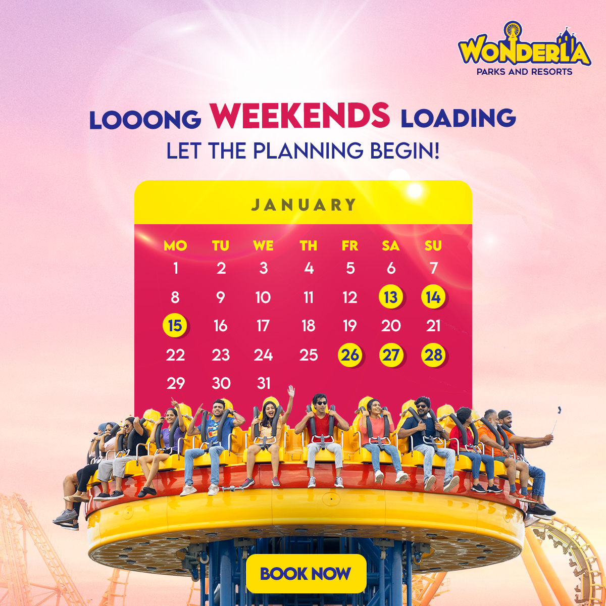 Wonder_La's tweet photo. Long weekends ahead? Make them memorable with unforgettable moments at Wonderla! 🎠🎡
.
.
.
.
.
#Wonderla #WonderlaBengaluru #WonderlaKochi #WonderlaHyderabad #WonderlaResort #WonderlaRides #AmusementPark #Rides #ThemePark #Fun #Adventure #LongWeekend #WeekendVibes https://t.co/PD4Lpv9Cyp