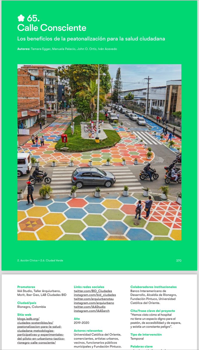 Libro recomendado :
Urbanismo Ciudadano en América Latina.
Allí estamos presentes con nuestras Calles Conscientes. 

<a href="/el_BID/">Banco Interamericano de Desarrollo</a> <a href="/OcupaTuCalle/">Ocupa Tu Calle</a> 

Descárgalo ⬇️
publications.iadb.org/es/urbanismo-c…