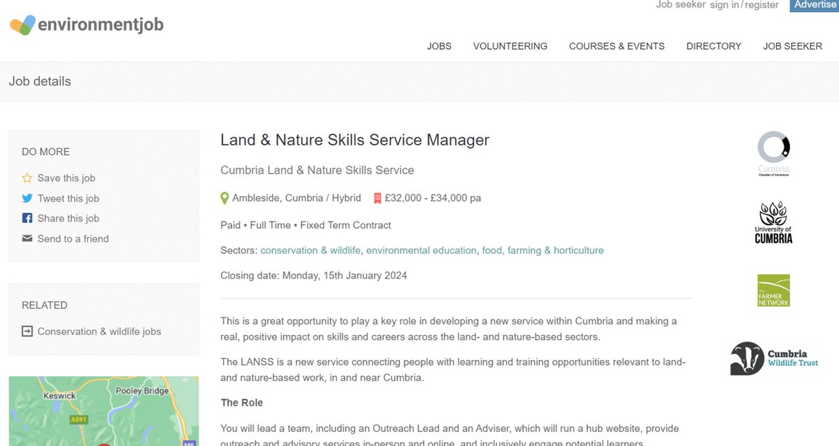 Delighted today to co-facilitate the Cumbria Land and Nature Skills Service (LANSS) Steering Group #skills #nature #farming #woodland #careers We are recruiting our Service manager - do join the team @SteveTrotter1 @lakesauctioneer @ruslandvalley @CumbriaUni @ernestcooktrust
