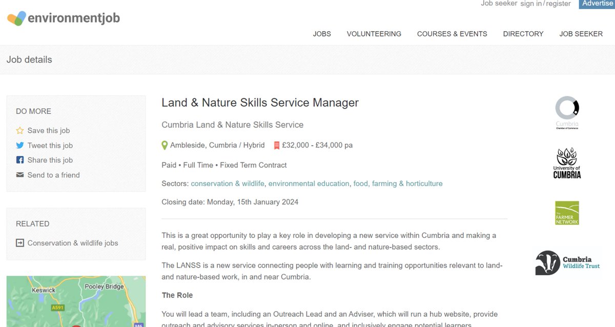 Julia Aglionby 🧡 (@edenswimmer) on Twitter photo Delighted today to co-facilitate the Cumbria Land and Nature Skills Service (LANSS) Steering Group
#skills #nature #farming #woodland #careers
We are recruiting our Service manager - do join the team
<a href="/SteveTrotter1/">Stephen Trotter</a> <a href="/lakesauctioneer/">Adam Day FRAgS</a> <a href="/ruslandvalley/">Andrea Meanwell</a> <a href="/CumbriaUni/">University of Cumbria</a> <a href="/ernestcooktrust/">The Ernest Cook Trust</a> Delighted today to co-facilitate the Cumbria Land and Nature Skills Service (LANSS) Steering Group
#skills #nature #farming #woodland #careers
We are recruiting our Service manager - do join the team
<a href="/SteveTrotter1/">Stephen Trotter</a> <a href="/lakesauctioneer/">Adam Day FRAgS</a> <a href="/ruslandvalley/">Andrea Meanwell</a> <a href="/CumbriaUni/">University of Cumbria</a> <a href="/ernestcooktrust/">The Ernest Cook Trust</a>
