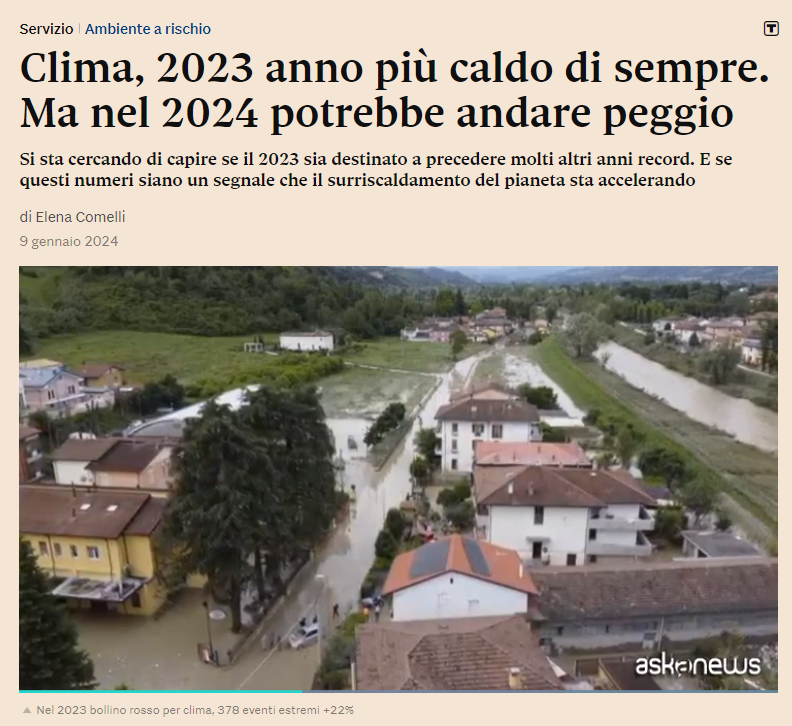 ReRebaudengo's tweet photo. +1,48°C oltre i livelli preindustriali
Non ci sono più dubbi. Il 2023 è stato di gran lunga l’anno più caldo sulla Terra nell’ultimo secolo e mezzo.
Invece tra le cose ancora da capire, c’è soprattutto se saremo capaci di accelerare riduzione emissioni! 
https://t.co/x2oPDY1KQb https://t.co/EUUtI1d6BV