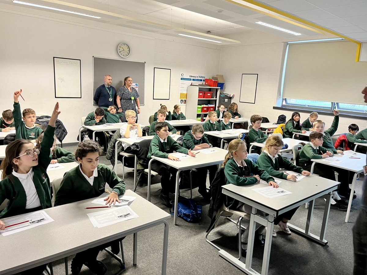 BCA_Transition's tweet photo. First primary session with @MeadowsideCPSch .Great start to the new year. History session was amazing and the pupils were fantastic! @BCAWarrington #primary #transition #funhistoryfacts https://t.co/aUvqhKt3iH