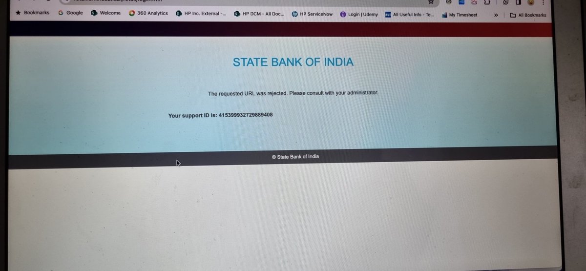 harimohan75's tweet photo. @TheOfficialSBI portal not working after clicking login link.. https://t.co/aXZKiTZGFu