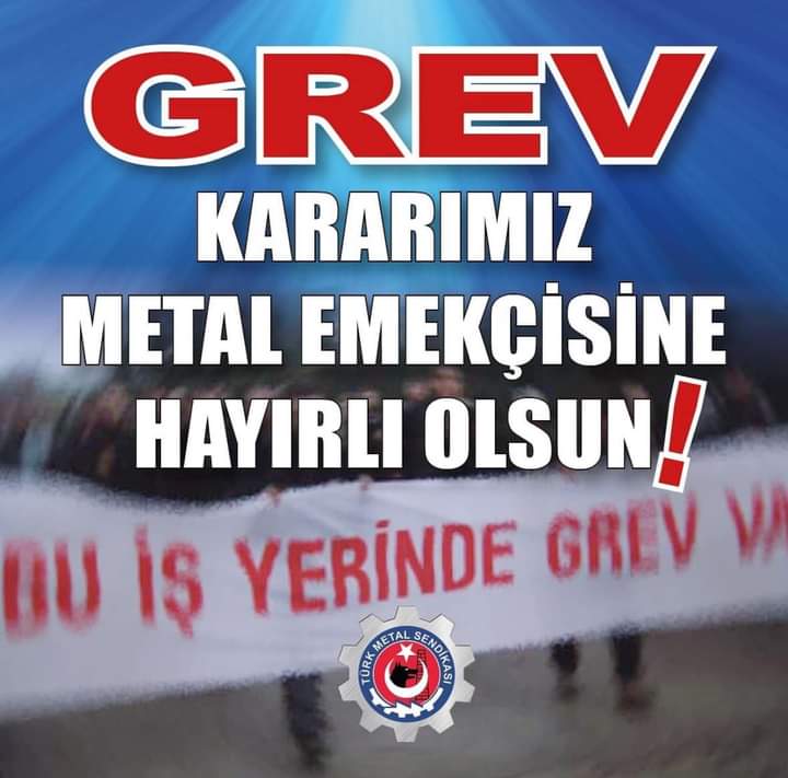 MetinTosun-4181🇹🇷💛💙 (@metint8141) on Twitter photo EYLEMSE EYLEM GREVSE GREV SESİMİZİ BÜTÜN TÜRKİYE DUYURURUZ... (BİZ HAZİRİZ) <a href="/BirlesikMetal/">BİRLESİK METAL-İŞ</a> <a href="/TurkMetalSen/">Türk Metal Sendikası</a> EYLEMSE EYLEM GREVSE GREV SESİMİZİ BÜTÜN TÜRKİYE DUYURURUZ... (BİZ HAZİRİZ) <a href="/BirlesikMetal/">BİRLESİK METAL-İŞ</a> <a href="/TurkMetalSen/">Türk Metal Sendikası</a>