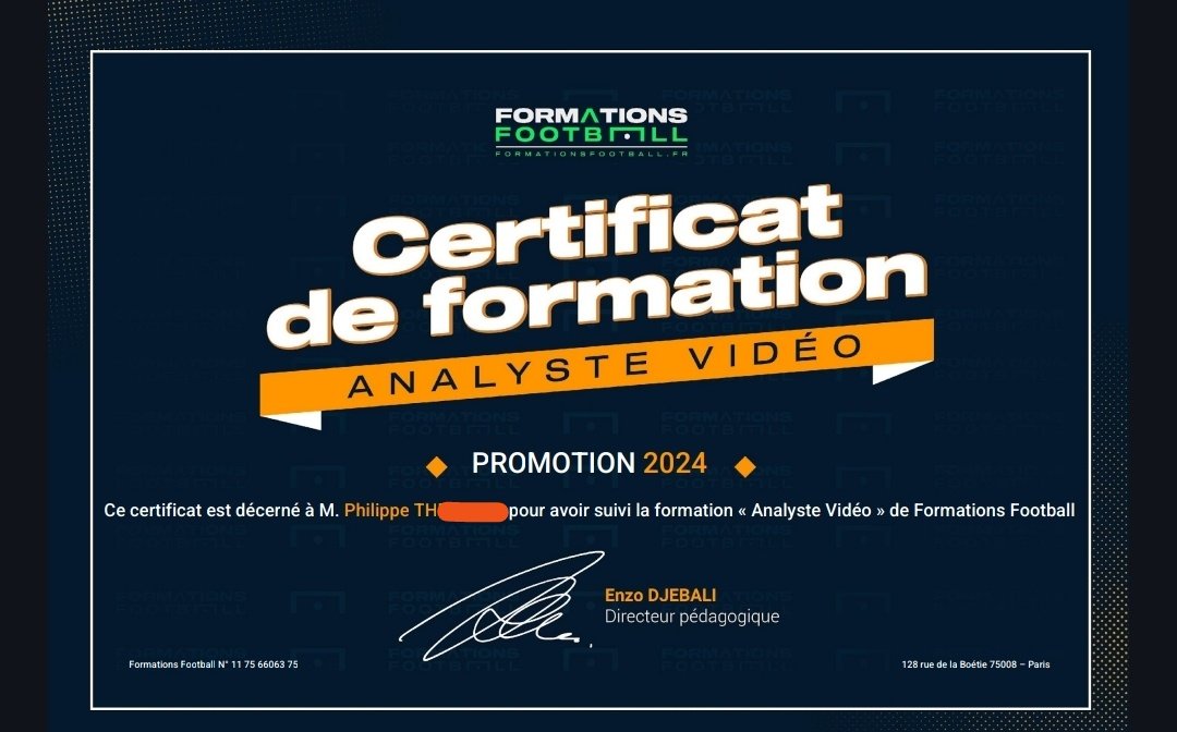 phil__971's tweet photo. Ravi d'avoir pu participer à une super formation d'analyste vidéo, un contenu de qualité et passionnant.
Merci à toute l'équipe @formafootball à @EnzoDjebali et à @K_Nieto_ pour le suivi, la reactivité et les retours précieux 🙏🏾⚽ #FormationFootball #Football #AnalyseVideo https://t.co/5EX976fNbB