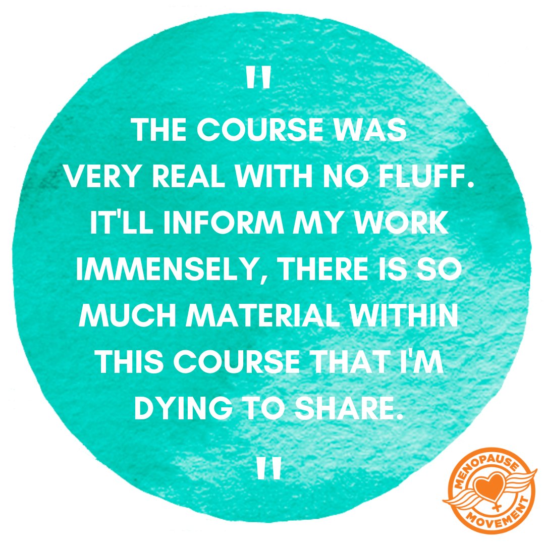 We always like to know what people think about the course, Bridget a plant based health &amp; #menopause coach said.
"Honestly, I loved it. I'm going to go back and listen again, it was set out brilliantly and breaking the course down into smaller segments made it very user friendly"