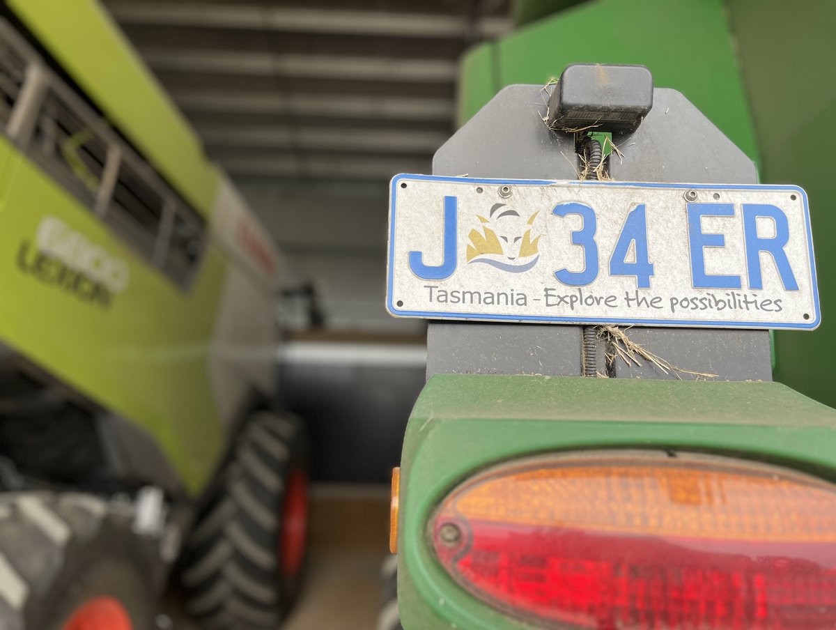 Tassie registration plate on a T series JD. ‘Explore the possibilities’. Plenty, when there is a government backing new irrigation schemes and supporting Tasmanian Agriculture. But farmers are right on it too. Diverse cropping, plenty of livestock. Massive opportunities #Tasmania
