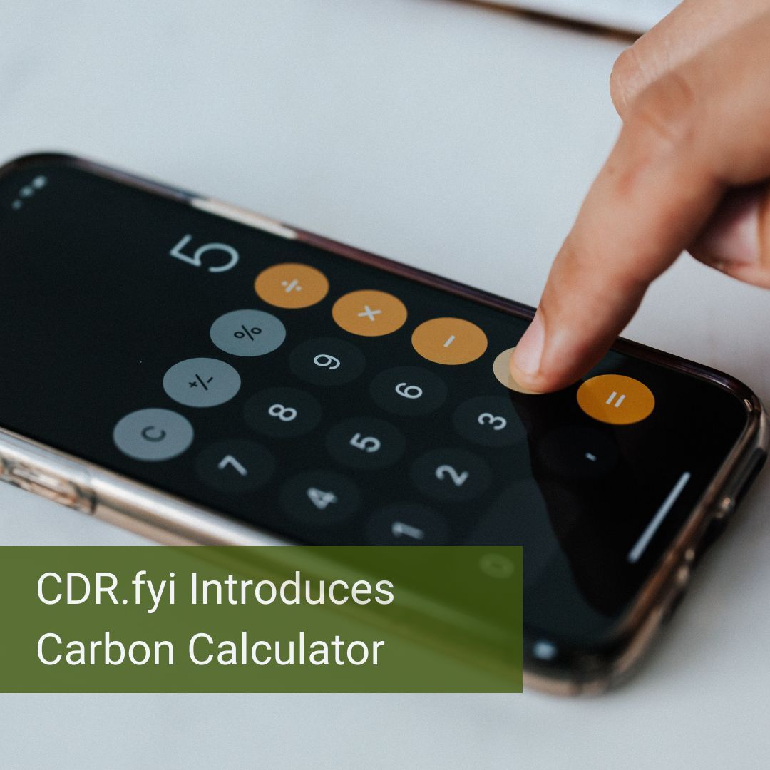 The CDR.fyi initiative has introduced the CDR.fyi Purchase Calculator to help companies determine their annual carbon dioxide removals (CDR) purchase. 

buff.ly/3tIHXq5