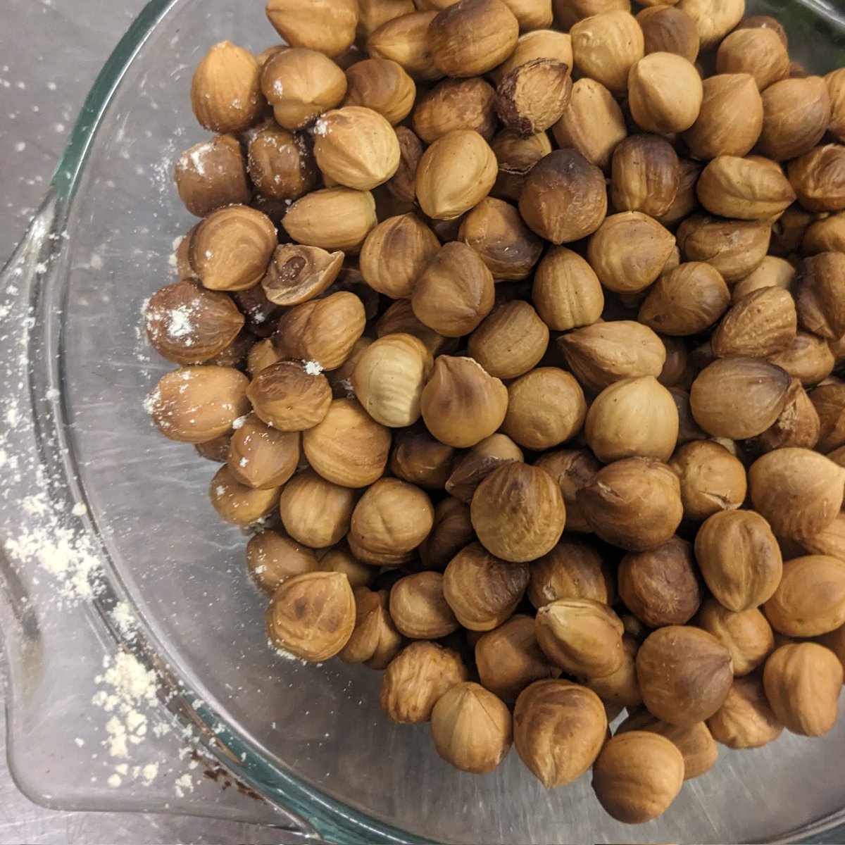 PilsdonComm's tweet image. Freshly roasted hazelnuts, grown from our own tree... Yummy!! #homegrown #community #garden #nuttery #dorset