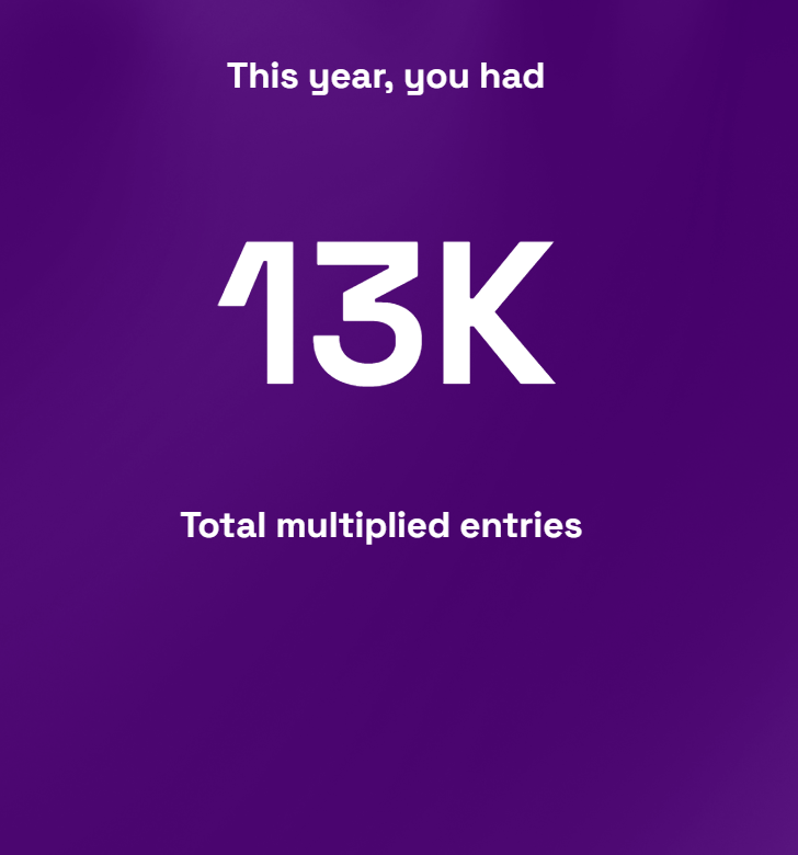 edwardhall_'s tweet photo. Oh no, have I been degen-ing too hard?
13,000 @alphabot WL entries last year ๐ซฃ
That's an average of 36 a day ๐คฃ
#AlphabotWrapped https://t.co/BDhTtHo1b3