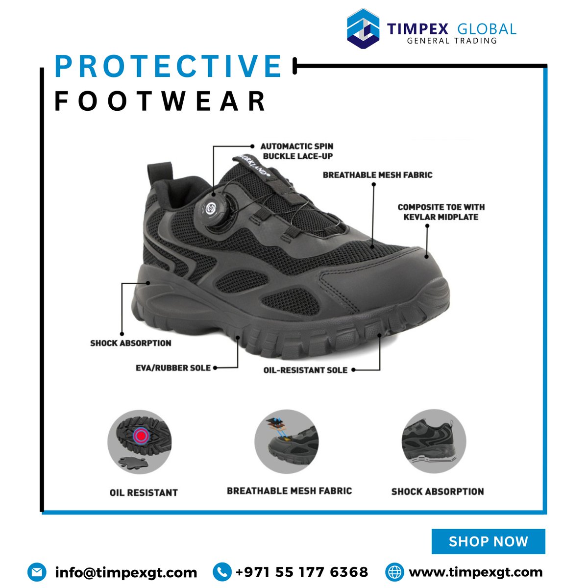 TimpexGlobal's tweet photo. Low Ankle Protective Footwear ( WORKLAND )
For more information:
Tel : +971 55 177 6368
#ProtectiveFootwear #footwear #footwearstore #hardware #protection #safetytips #safetyitems #workland #abudhabi #mussaffah #hardwaretools https://t.co/xCNgaOQeRZ